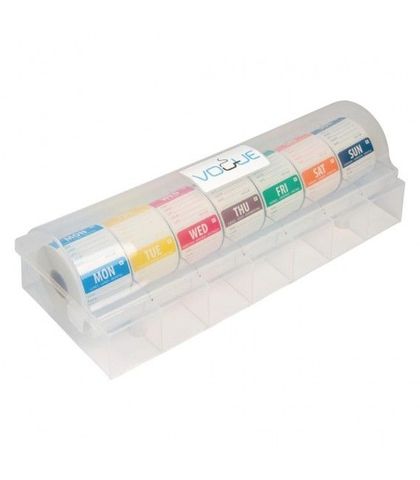 Dissolvable 50mm Day of The Week Label Kit with Dispenser