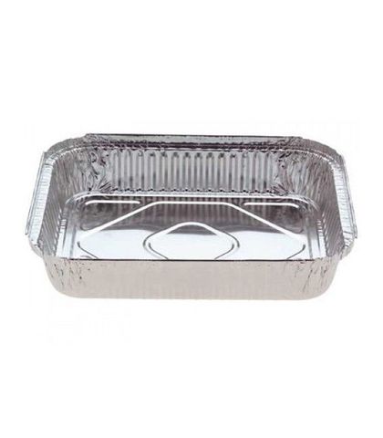 Large Oblong Multi Serve Foil Tray 3300ml 314x254x50mm (100/carton)