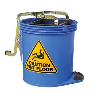 Oates Contractor Roller Wringer Buckets -15L Blue
