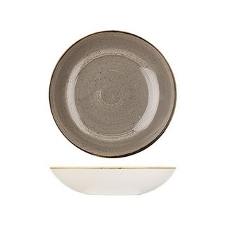 Round Coupe Bowl 248mm/1136ml CHURCHILL "Stonecast" Peppercorn Grey