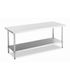 Stainless Steel Work Table Bench with Under Shelf 1200x800x900mm
