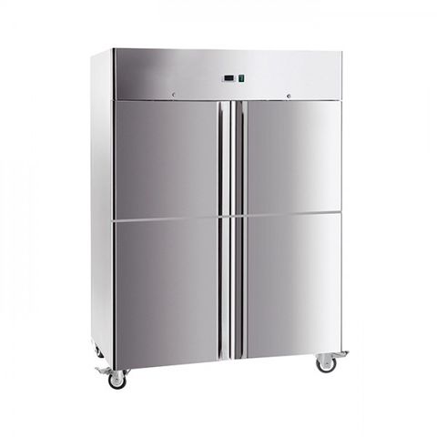 Exquisite Upright SS Chiller 1497L 4 Split Solid Doors