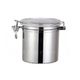 Stainless Steel Canister With Glear Glass Lid