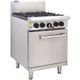 LUUS Professional 600 Wide 4 Burners and Oven 141mj NAT/141mj LPG