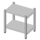 Unox GN 1/1 High Open Stand 732x546x692mm