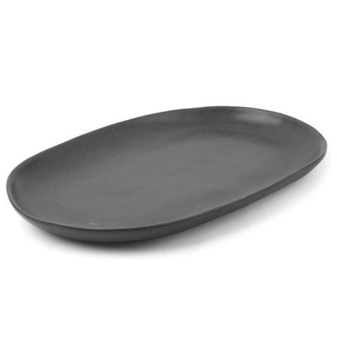 Pedra Oval Platter 36x23.5x2.5cm Black