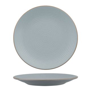Round Plate - Ribbed 310mm ZUMA Bluestone