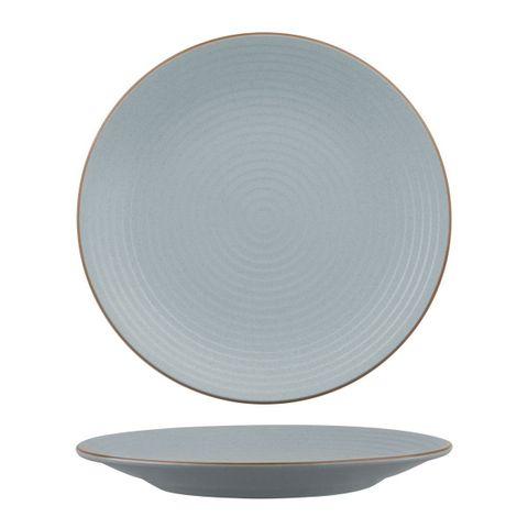 Round Plate - Ribbed 310mm ZUMA Bluestone