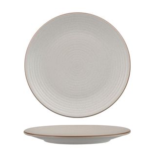 Round Plate - Ribbed 265mm ZUMA Mineral