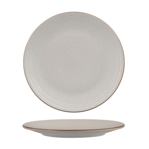 Round Plate - Ribbed 265mm ZUMA Mineral