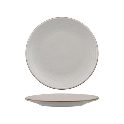 Round Plate - Ribbed 210mm ZUMA Mineral
