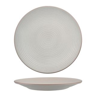 Round Plate - Ribbed 310mm ZUMA Mineral
