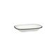 Evoke Rectangular Platter 200 x 145 x 40mm RYNER White with Black Rim