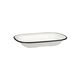 Evoke Rectangular Dish 270 x 200 x 42mm RYNER White with Black Rim