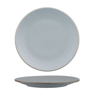 Round Plate - Ribbed 265mm ZUMA Bluestone