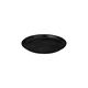 Round Tray 200mm Black Woven Wood