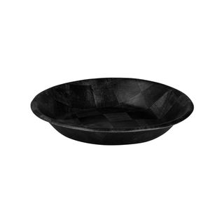 Round Serving Bowl 500mm Black Woven Wood