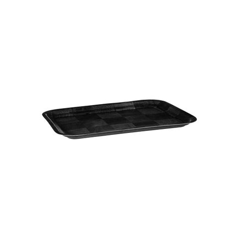 Rectangular Tray 250 x 350mm Black Woven Wood