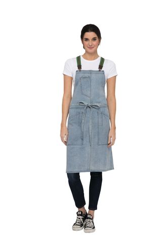 Berkeley Sky Blue Bib Apron