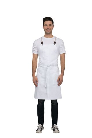 Berkeley White Bib Apron