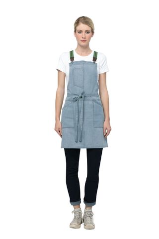 Berkeley Sky Blue Petite Bib Apron