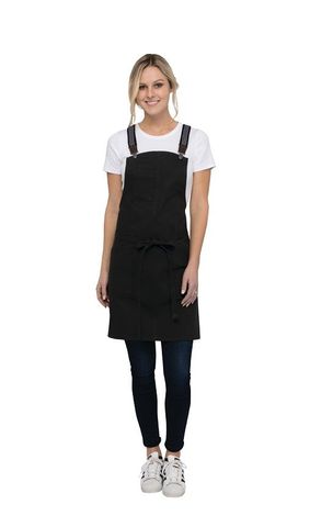 Berkeley Jet Black Petite Bib Apron