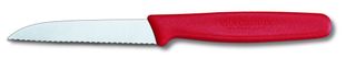 Victorinox Paring Knife with Serrated Blade 8cm - Red