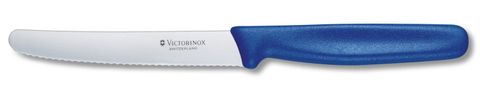 Victorinox Tomato  & Sausage Knife with Serrated blade 11cm - Blue