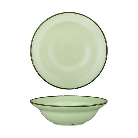 Deep Bowl Plate 240mm LUZERNE TinTin Green w/ Green