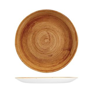 Round Coupe Plate 288mm CHURCHILL "Patina" Copper