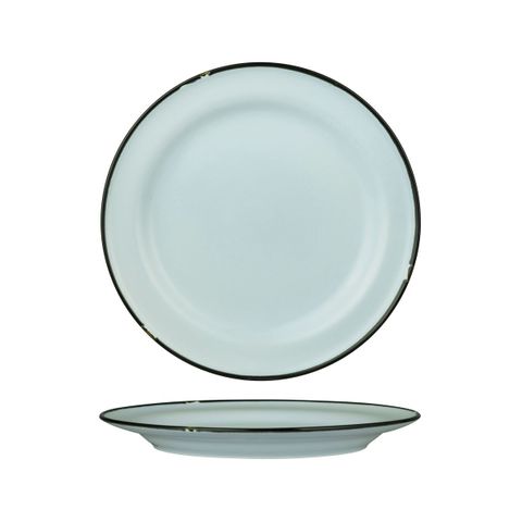 Round Plate 270mm LUZERNE TinTin Blue w/ Black