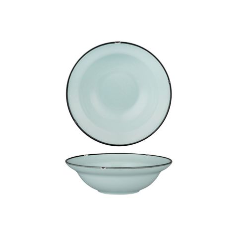 Round Bowl 190mm LUZERNE TinTin Blue w/ Black