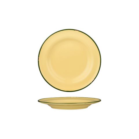 Round Plate 210mm LUZERNE TinTin Sand w/ Green