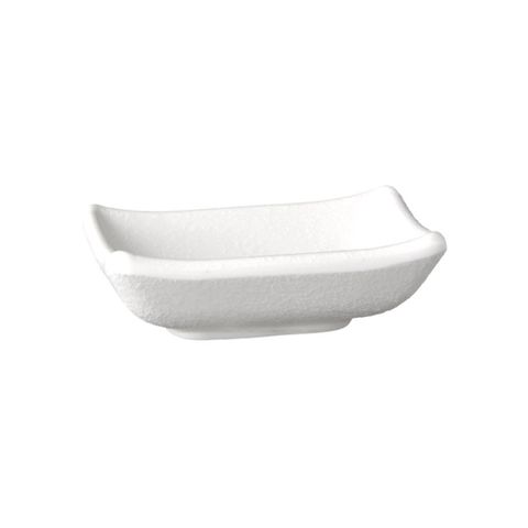 APS Sauce Dish 90x70mm White Melamine "Zen"