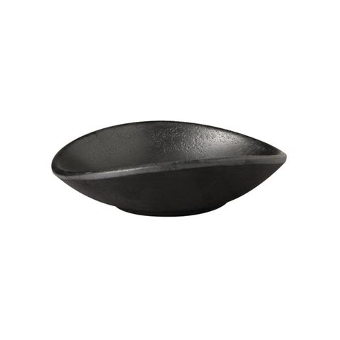 APS Oval Bowl 130X110X30mm Black Melamine "Zen"