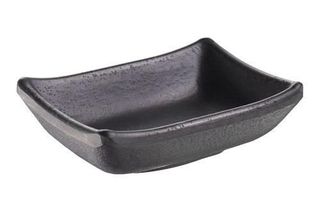 APS Sauce Dish 90x70mm Black Melamine "Zen"