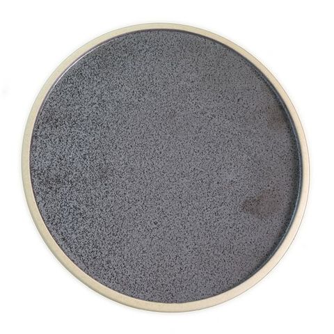 Round Plate 255mm SOHO Speckle Black