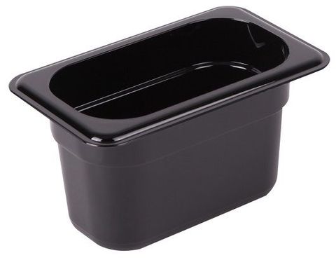 Polycarbonate Food Pan 1/9 100mm -Black