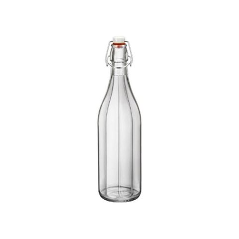 1.0lt Oxford Bottle With Top Bormioli Rocco - Clear