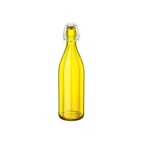 1.0lt Oxford Bottle With Top Bormioli Rocco - Yellow