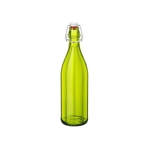 1.0lt Oxford Bottle With Top Bormioli Rocco - Green