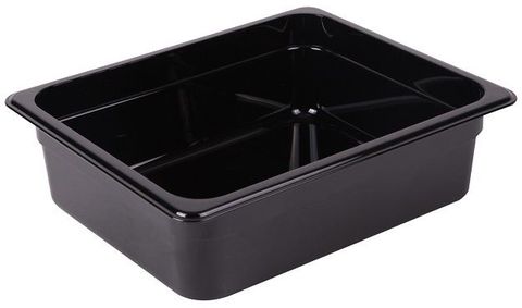 Polycarbonate Food Pan 1/2 200mm -Black