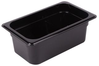 Polycarbonate Food Pan 1/4 65mm -Black