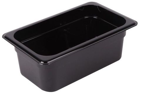 Polycarbonate Food Pan 1/4 65mm -Black