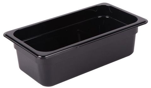 Polycarbonate Food Pan 1/3 200mm -Black