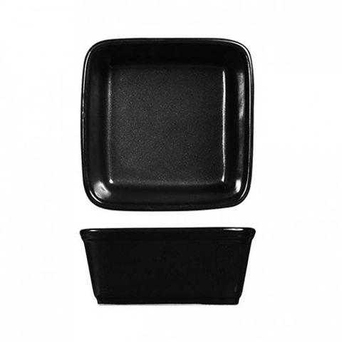 DIS Square Tapas Dish 180mm/1100ml"RUSTICS BLACK" ART de CUISINE