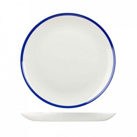 Round Coupe Plate 288mm CHURCHILL "Retro Blue"