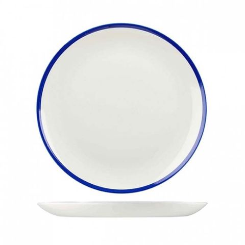 Round Coupe Plate 260mm CHURCHILL "Retro Blue"