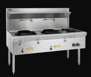 LUUS ASIAN RANGE WF 1500MM TRADITIONAL WOKS 2 Hole 2 Open Burner Traditional Wok 260mj NAT/286mj LPG