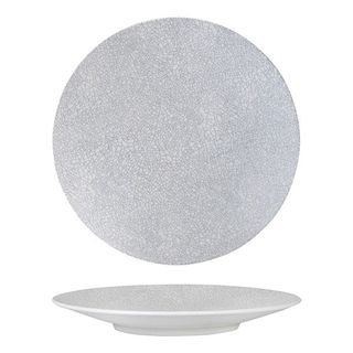 Round Coupe Plate 310mm LUZERNE ZEN Grey Web